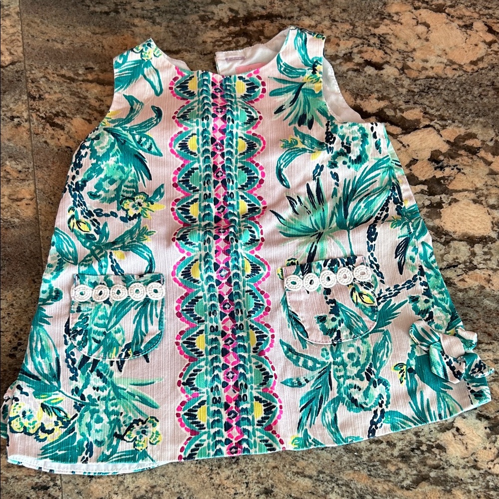 Lilly Pulitzer Kids Tropical Print Sleeveless Blouse